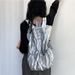 Pleated Women's Backpack, Large Capacity Design_voghion.com