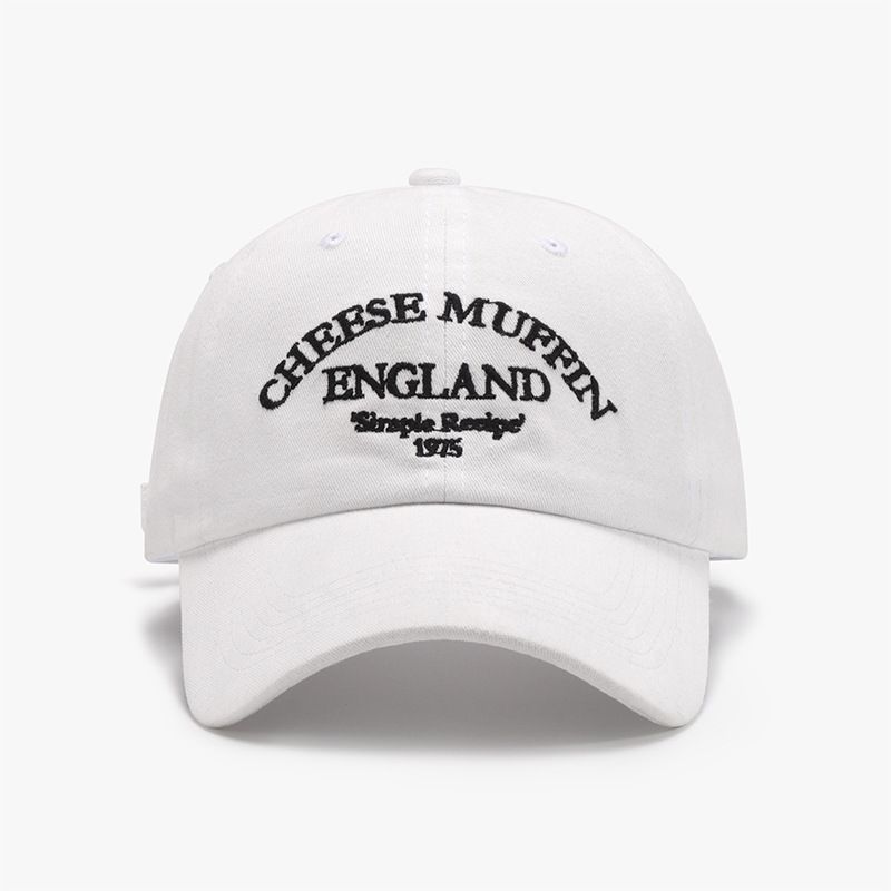 Gorra de béisbol para hombre, transpirable, versátil, con parte superior suave y pulida con bordado de letras, para exteriores, primavera y otoño_voghion.com