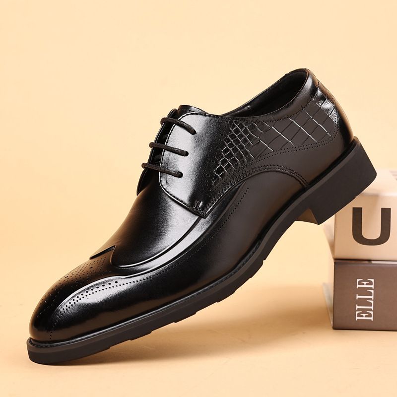 Neue Brogues Herren Leder Retro geschnitzte Herrenschuhe_voghion.com