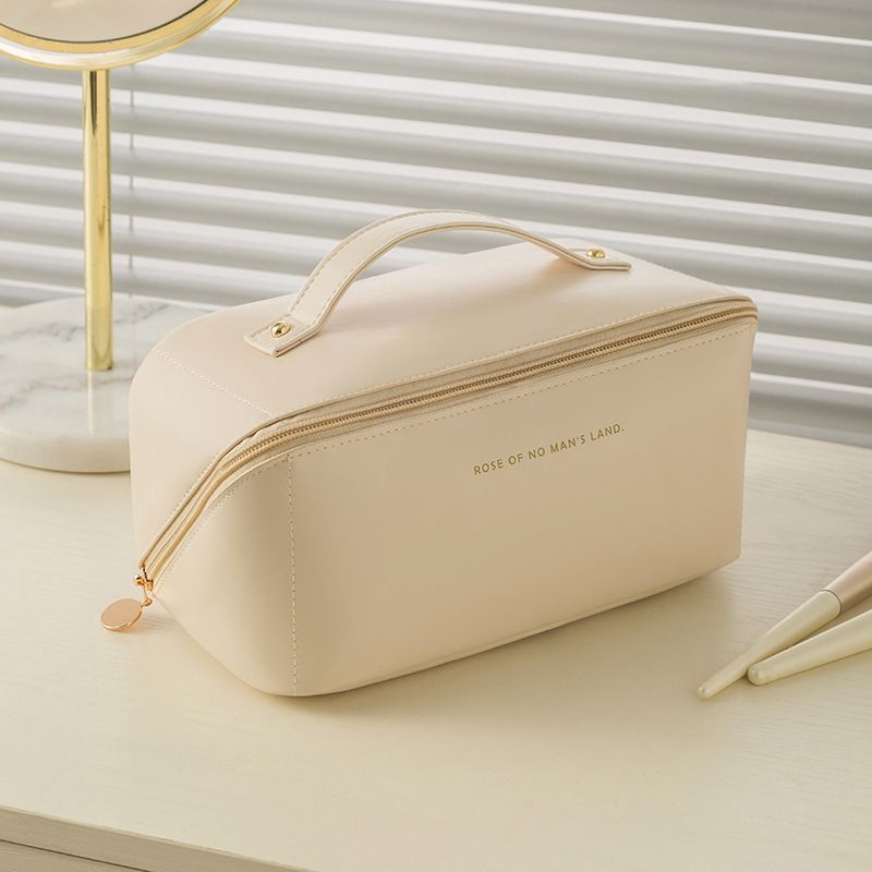 Organkissen, Make-up-Tasche, Kulturbeutel aus PU-Leder, hochwertige Tragetasche, tragbare Reise-Aufbewahrungstasche_voghion.com