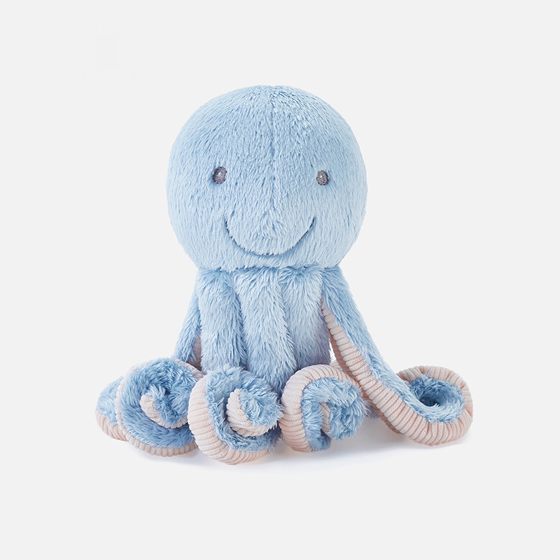 Stuffed Animals Blue Octopus Plush Toy Sleeping Comfort Doll Cute Octopus Doll Underwater Creature Squid Toy_voghion.com