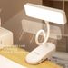 Verstellbare LED-Schreibtischlampe zum Anstecken mit 3 Helligkeitsstufen und Augenschutz, tragbares Leselicht für Arbeitszimmer, Schlafzimmer, Büro_voghion.com
