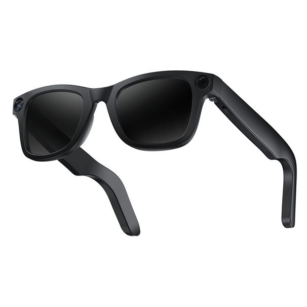 Óculos inteligentes TROZUM E02 com câmera de 8 MP, controle de voz por IA, Bluetooth, lentes duplas (transparente + proteção UV), compatível com Android_voghion.com