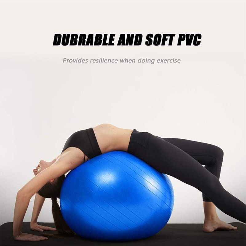 PVC Thickened Yoga Ball 45/55/65/75cm Yoga Studio Shaping Fitness Ball Smoothly Frosted Pilates Ball_voghion.com