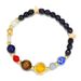 Best Selg Jewelry Universe Galaxy Solar System Eight Planets Agate Natural Stone Adjustable Bracelet_voghion.com