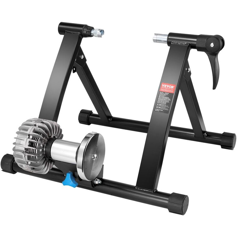 VEVOR Bike Trainer Stand, Fluid Stationary Bike Stand for 26"-29" Wheels, Noise Reduction Fluid Flywheel, Portable Cycling Stand for Indoor Riding Exe_voghion.com