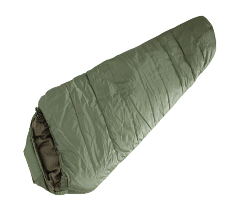 Sleeping bag for outdoor camping trips Extra thick and warm for adults Army green Mummy camping sleeping bag_voghion.com