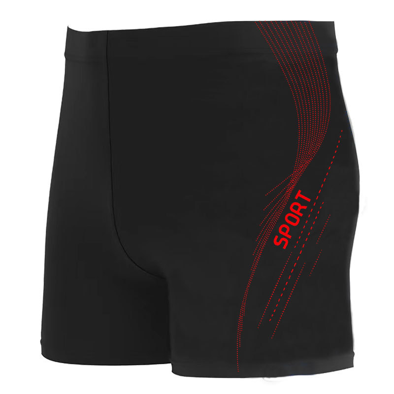 Swimming trunks prevent awkwardness, flat angle beach quick drying men's hot spring pants, new loose fitting swimming trunks_voghion.com