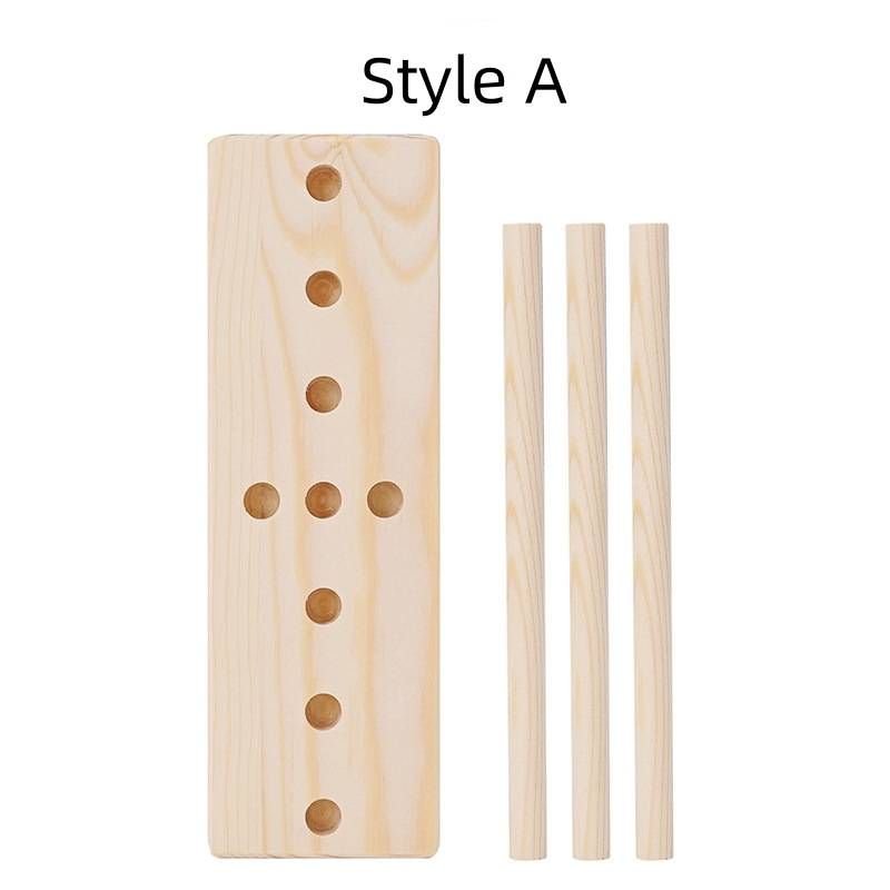 Christmas New Year Bow Decoration Wreath Weaver 1pc Wooden Ribbon Bow Maker_voghion.com