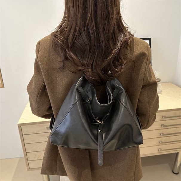 Noua modă retro umăr geantă mare tote geantă simplă și versatilă pentru navetiști subraț rucsac_voghion.com