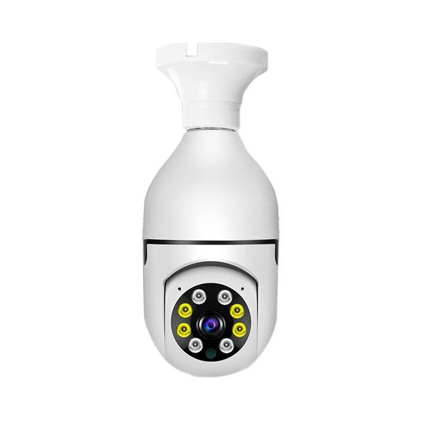 Smart 360° Bulb Camera - 3K HD Color Night Vision AI Human Detection No Wiring Needed Light Socket_voghion.com
