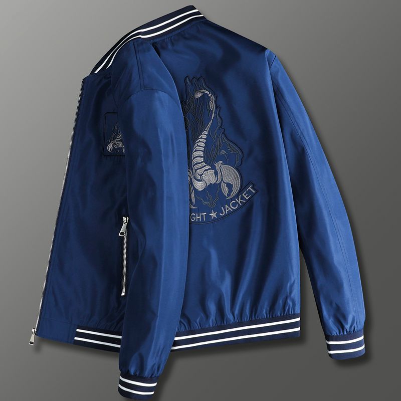 Men's outerwear Spring and Autumn 2023 Winter plus trend high-end handsome middle-aged casual baseball jacket_voghion.com