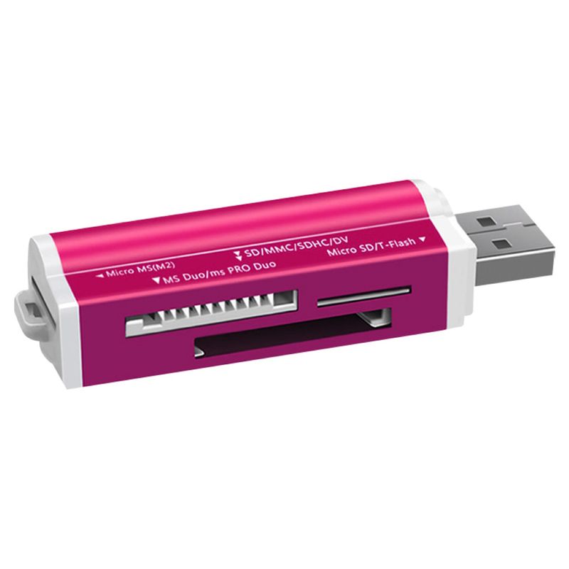 Adaptor portabil 4 în 1 pentru cititor de carduri USB TF/MS/M2 pentru computer_voghion.com