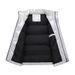 Gewatteerd vest voor heren – lichtgewicht winterlaagje met glanzende afwerking, ademende polyester vulling (S-5XL, zwart/grijs/wit, zijzakken)_voghion.com