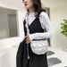 Sprin/Summer Korean Edition Exquisite Briht Face Wrinkle Underarm Mini Cloud Crowd Crossbody Women's Hih end Small_voghion.com