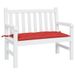 Cuscino in tessuto 39,4x19,7x2,8 per panca da giardino Oxford rossa_voghion.com