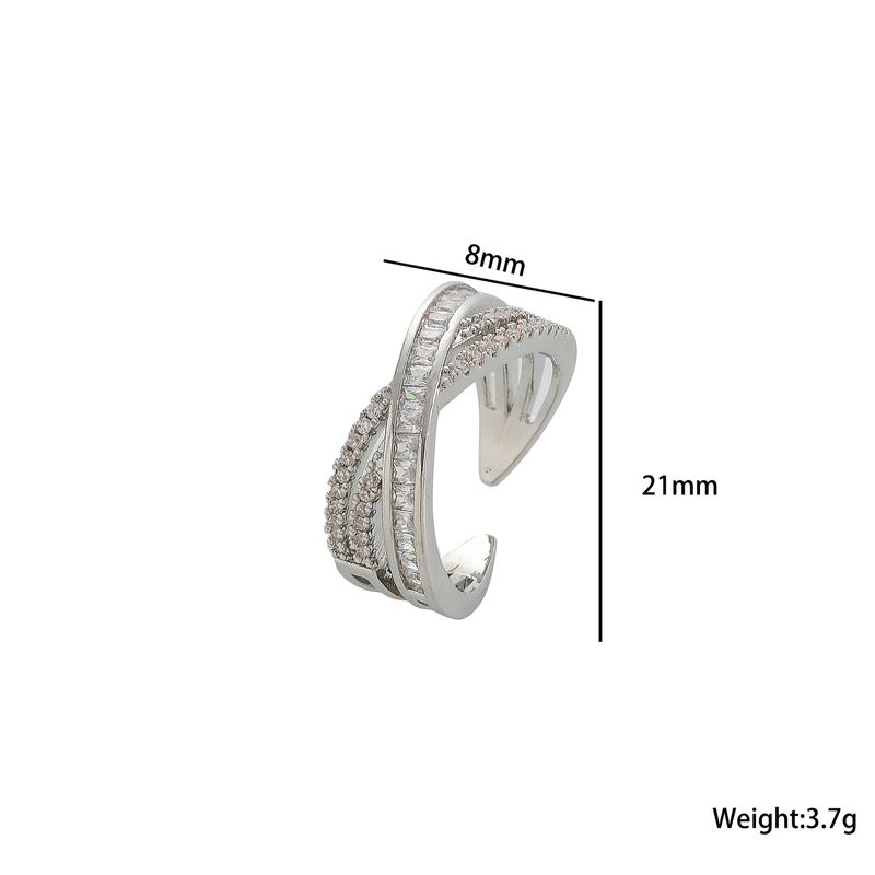 Zircon micro incrusté à double couche à la porte est de la Corée du Sud, simple et élégant avec un style cool et distant. Ouvrir_voghion.com