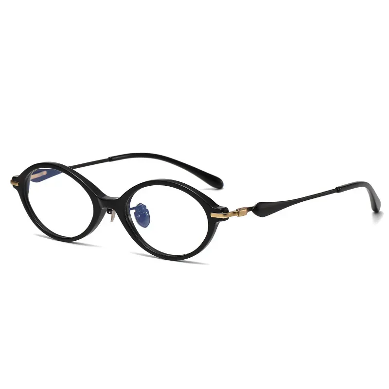 2025 Nuovi occhiali da vista in acetato, leggeri, ovali, con montatura completa, stile retrò, per uomo e donna_voghion.com