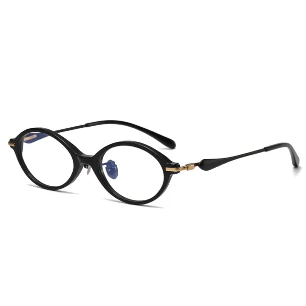 2025 Nuovi occhiali da vista in acetato, leggeri, ovali, con montatura completa, stile retrò, per uomo e donna_voghion.com