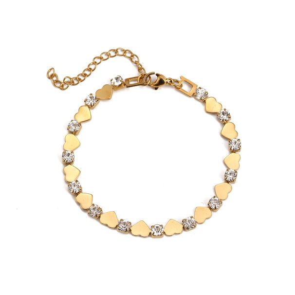 Herz Schmuck Nische DIY Freundin Armband Luxus High-End Spleißen Zirkon Armband Retro Ethnische Bohemian Urlaub Strand_voghion.com