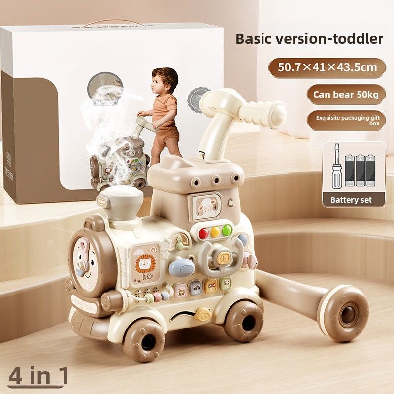 Baby Walker Hand Push Scooter Anti-rollover Multi-functional Early Education Three-in-one Walker Toy Car Baby_voghion.com