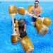 Inflatable Logging Boats, Water Inflatable Collision Wood Grain Stick Game, Water Competitive Game_voghion.com
