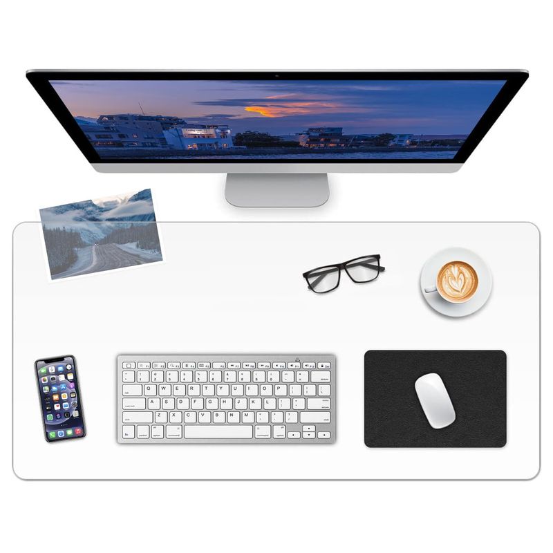 Desk Mat Mouse Pad Keyboard Clear Large Protector Office Table Accessories 90x43_voghion.com