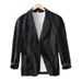 CT Casual Suit Single Layer Jacket Solid Color Cotton Linen Fashionable Men's Top_voghion.com