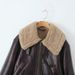 Women's Faux Fur & Fleece Bomber Jacket - Winter Fashion Outerwear, Street Style, Loose Fit, Short Length, Zip-Up, Deep Brown_voghion.com