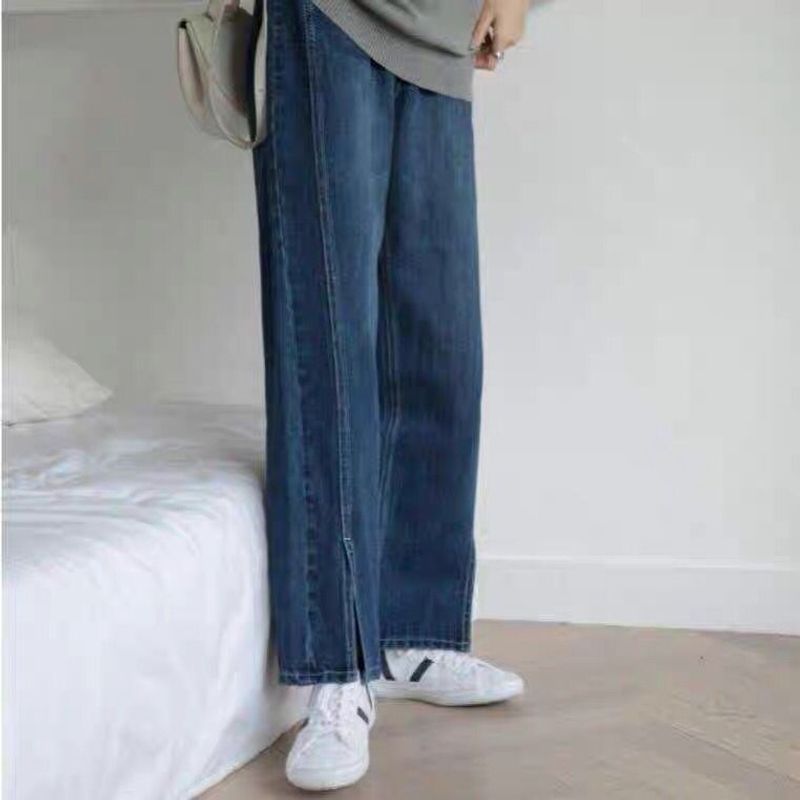 Split jeans look slim in spring and autumn, size, plus size_voghion.com