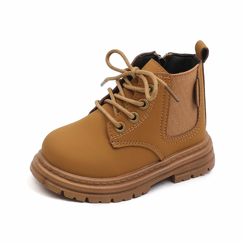 Child's shoes Ankle boots for boys side zip fashion Doc Martens for girls_voghion.com