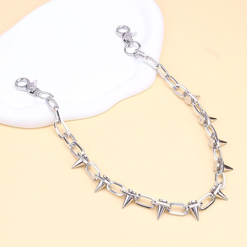 Rivet Waist Pointed Chain, Punk Men's And Women's Hiphop Personality, Dark Ins, The Same Cool Pants Chain_voghion.com