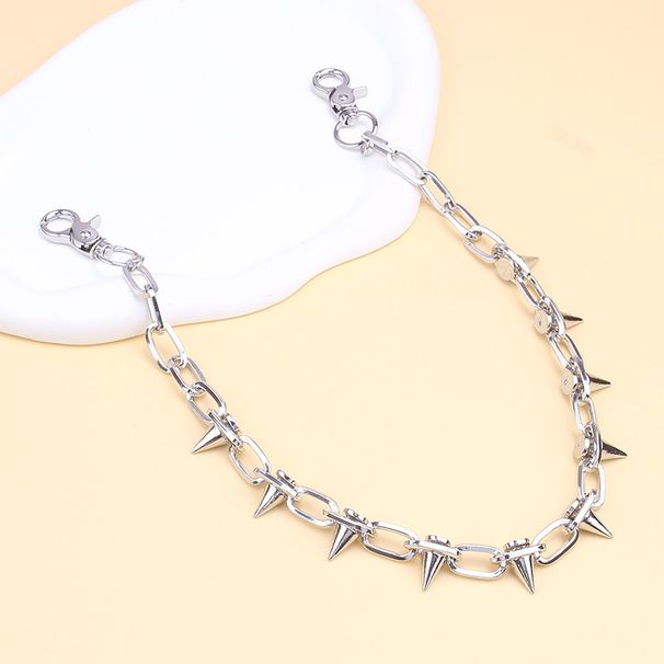 Rivet Waist Pointed Chain, Punk Men's And Women's Hiphop Personality, Dark Ins, The Same Cool Pants Chain_voghion.com