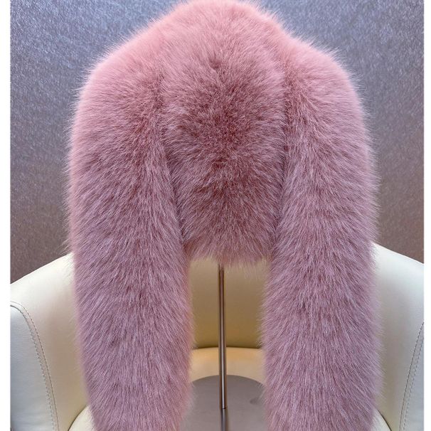 Peluche con orecchie extra lunghe da donna, stile coreano, stile cross-border, stile celebrità, in visone e velluto, per esterni_voghion.com