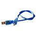 Unbeatable Quality USB Blue MicroUSB Data 5p Mobile Phone Charging Cable Length 30cm_voghion.com