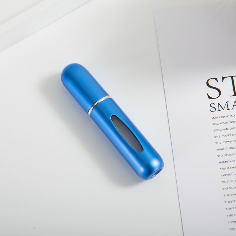 Spot Small Window 5ml Bottom Direct Filling Perfume Bottle Self Pump Spray Bottle Aluminum Press Flush Perfume Bottle_voghion.com