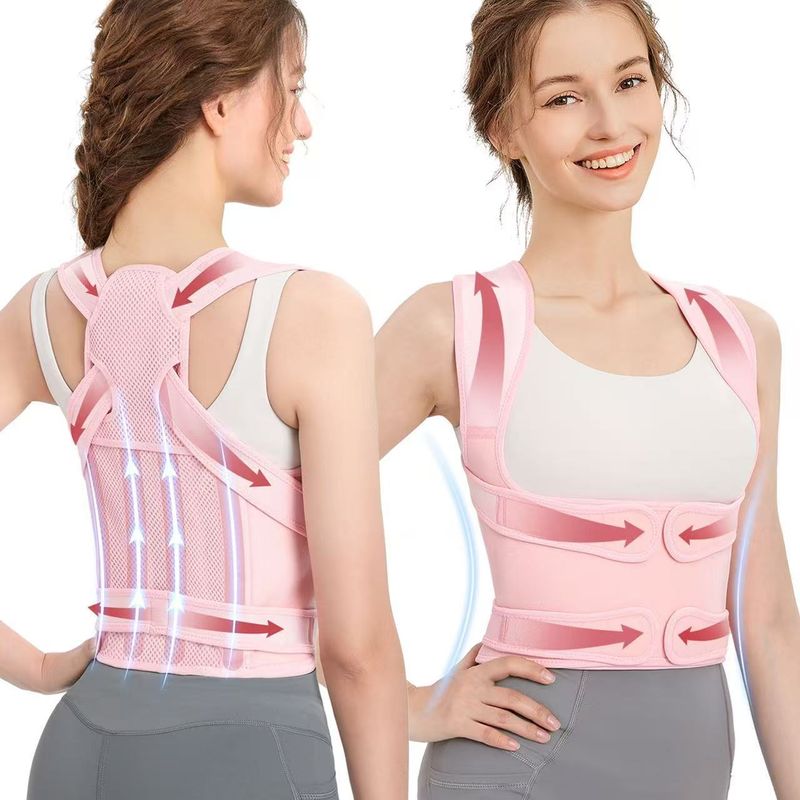 Support Corrector For Men And Women, Adjustable Posture Training Back Straightener Improve One's Figure_voghion.com