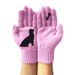 Women's Knitted Autumn Winter Fingerless Warm Fun Cute Dog Bone Print Gloves_voghion.com