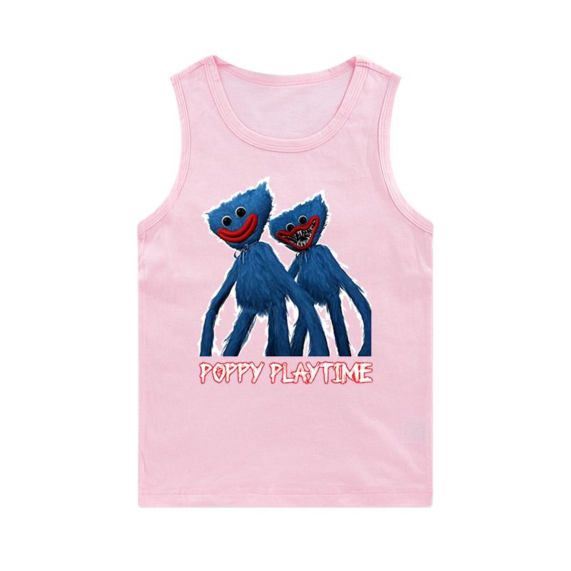 Colete grande estampado sem mangas para meninos e meninas E135_voghion.com
