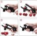 Efficiente snocciolatore per ciliegie - Corer portatile in acciaio inossidabile con design a serratura salvaspazio (Nero)_voghion.com