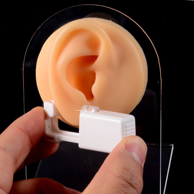 Kit de piercing stérile et sûr à usage unique Aurora Atelier pour piercings de nez, boucles d'oreilles en zircon cubique, bijoux de corps, facile à utiliser, 0,8 mm_voghion.com