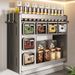 Home Kitchen Spice Rack Multi-Functional No-Drill Wall-Mounted Seasoning Storage Box_voghion.com
