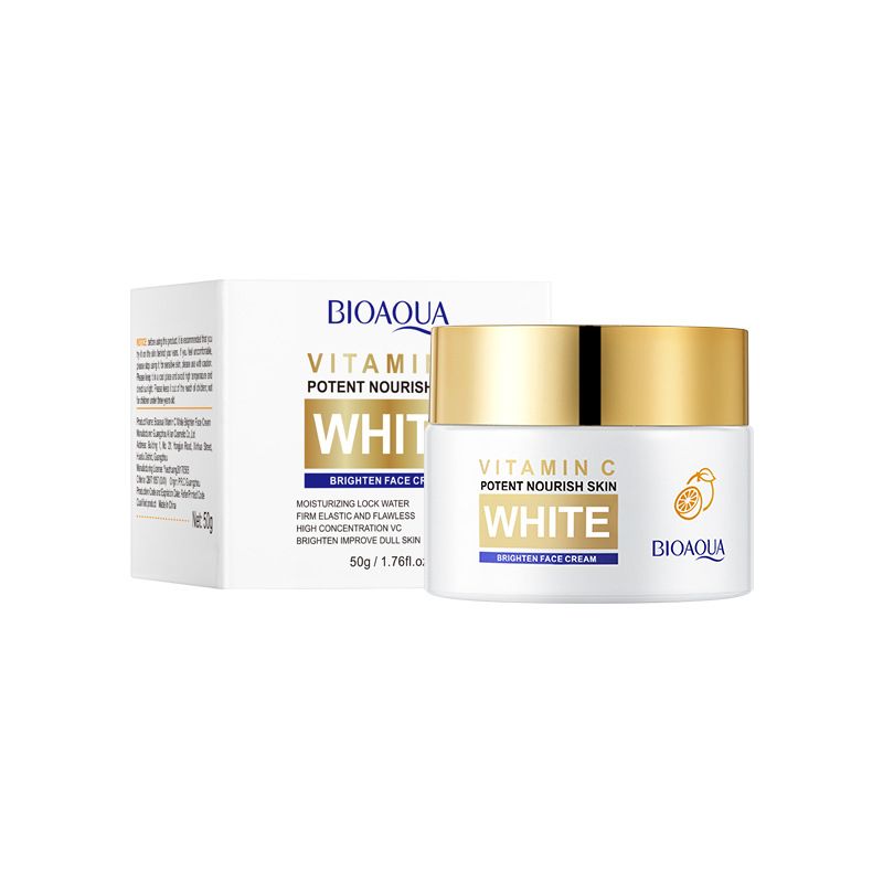 BIOAOUA Vitamin C Whitening & Brighting Hydratiséierend & Hydratiséierend Hautpfleeg Gesiichtscrème_voghion.com