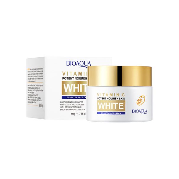 BIOAOUA Vitamin C Whitening & Brighting Hydratiséierend & Hydratiséierend Hautpfleeg Gesiichtscrème_voghion.com