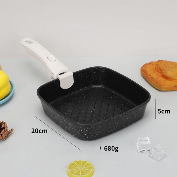 Anti-aanbakpan met afneembare handgreep, draagbare soeppan, commerciële platte pan voor thuisgebruik_voghion.com