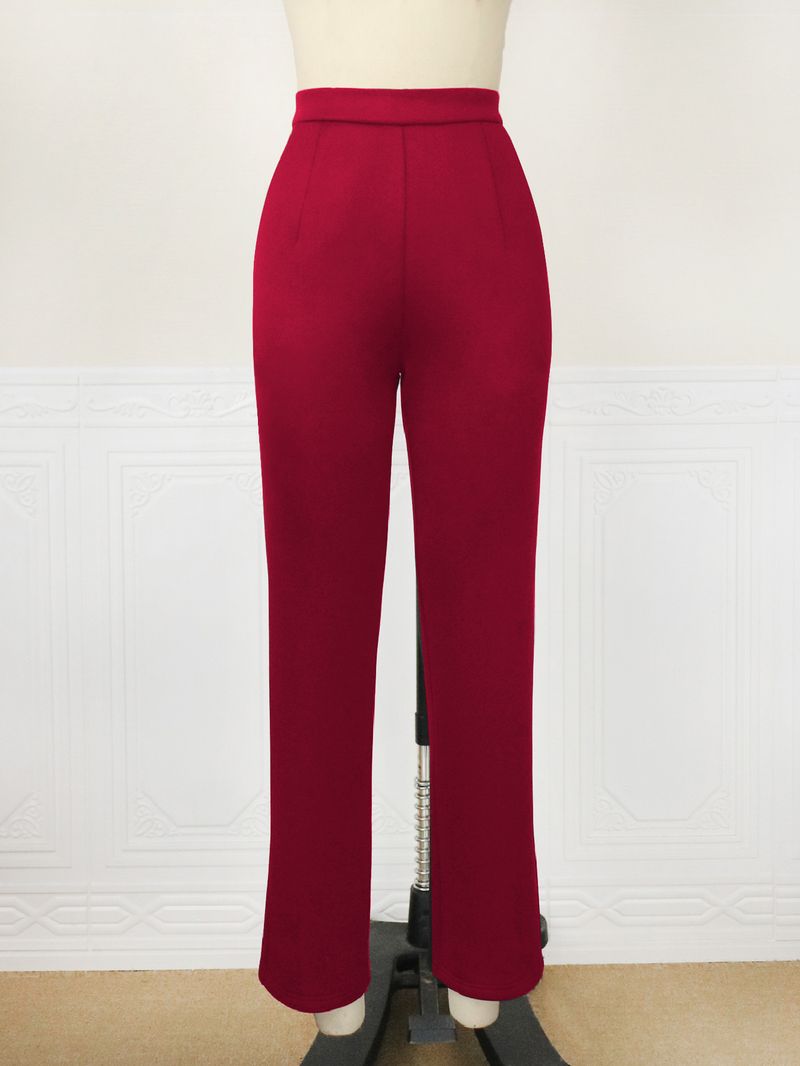 Women's fashion on the new high waist slimming all with casual pants_voghion.com