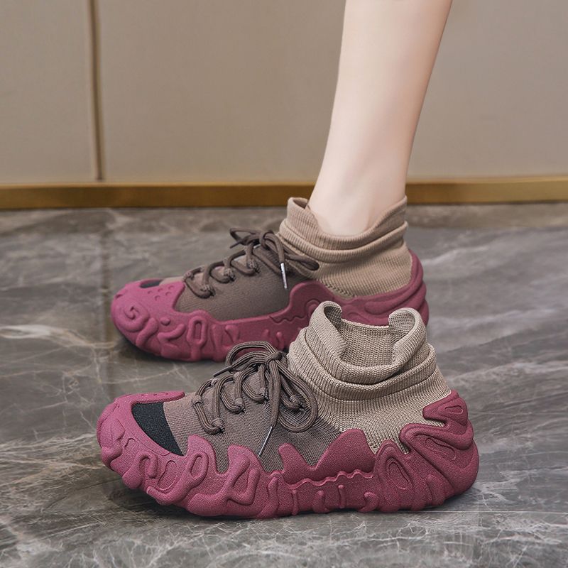 Damen Sportsocken Casual Socken Déck Sohle Atmungsaktiv Hundred Outdoor Wanderschong_voghion.com