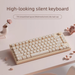 Ultra-Quiet Gaming Keyboard Wired Membrane Mechanical Feel E-Sports For Girls Office Computer Laptop Typing Dedicated_voghion.com