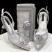 Set di borse per scarpe, sandali a punta da sposa da donna con pochette quadrata_voghion.com