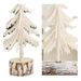 Christmas Mini Tree Ornaments European Creative White Desktop Tree Decorations_voghion.com